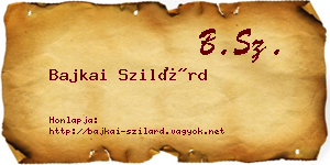 Bajkai Szilárd névjegykártya